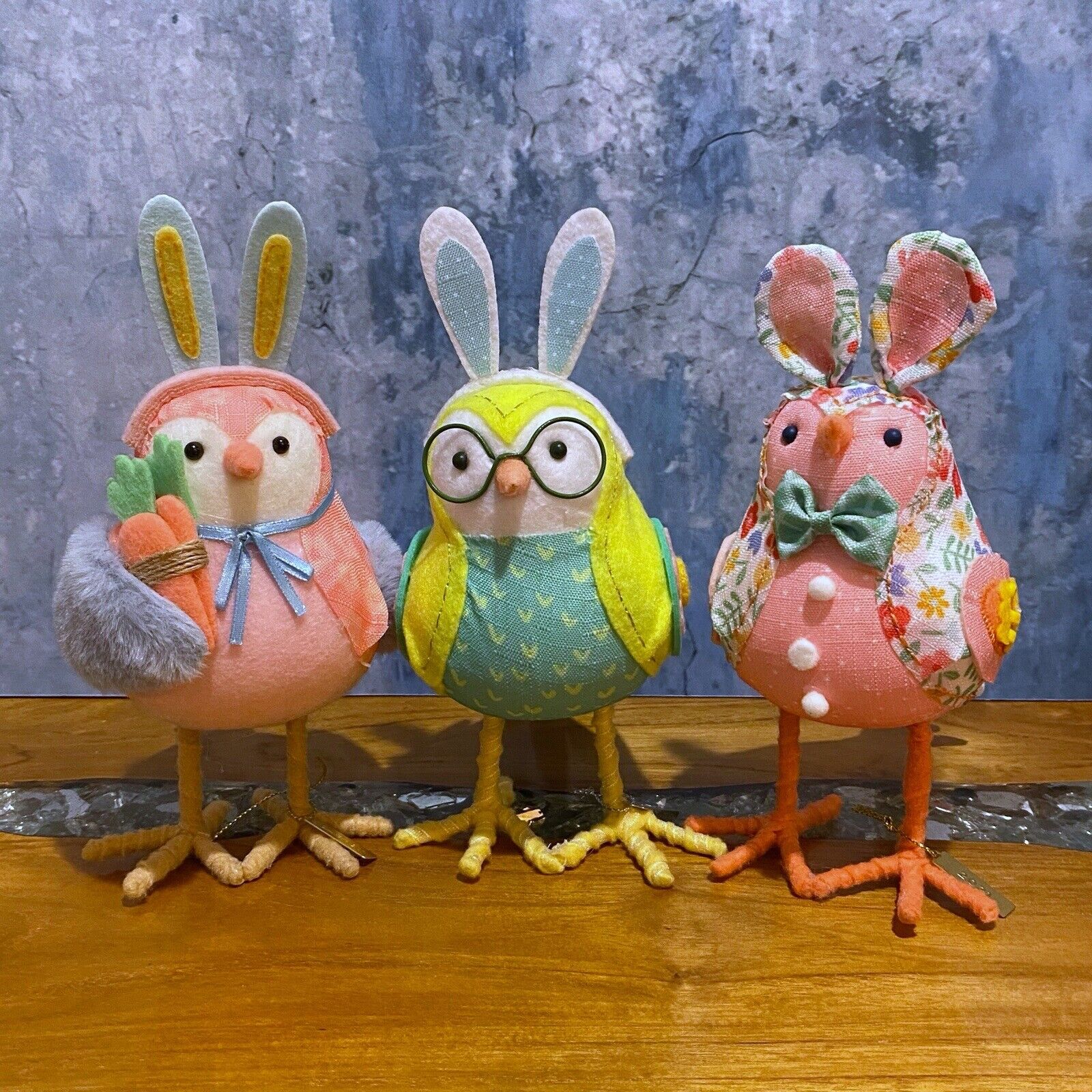 Target Spritz Spring Fabric Birds Easter Bunny Lot CARROT SKYLER & PATCHES New