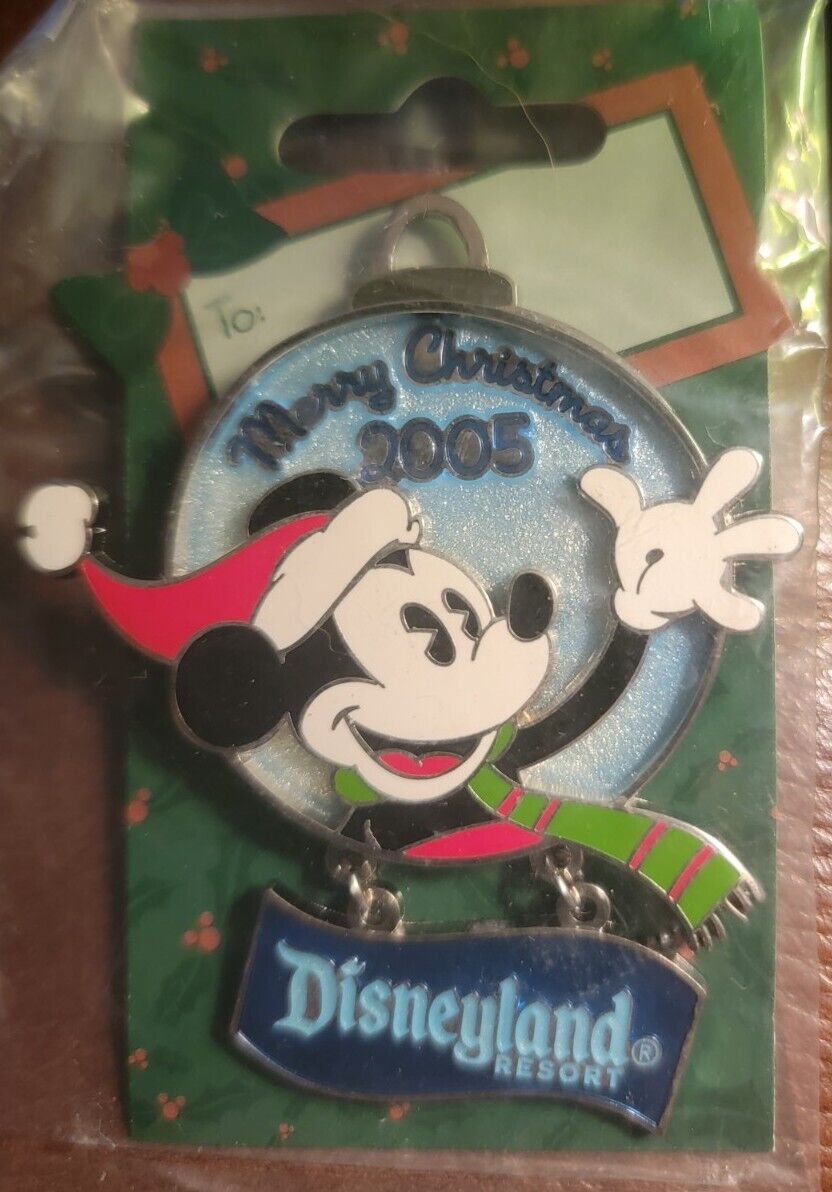 DLR 2005 Holiday Ornament Collection Mickey Mouse Christmas LE Disney Pin 43058
