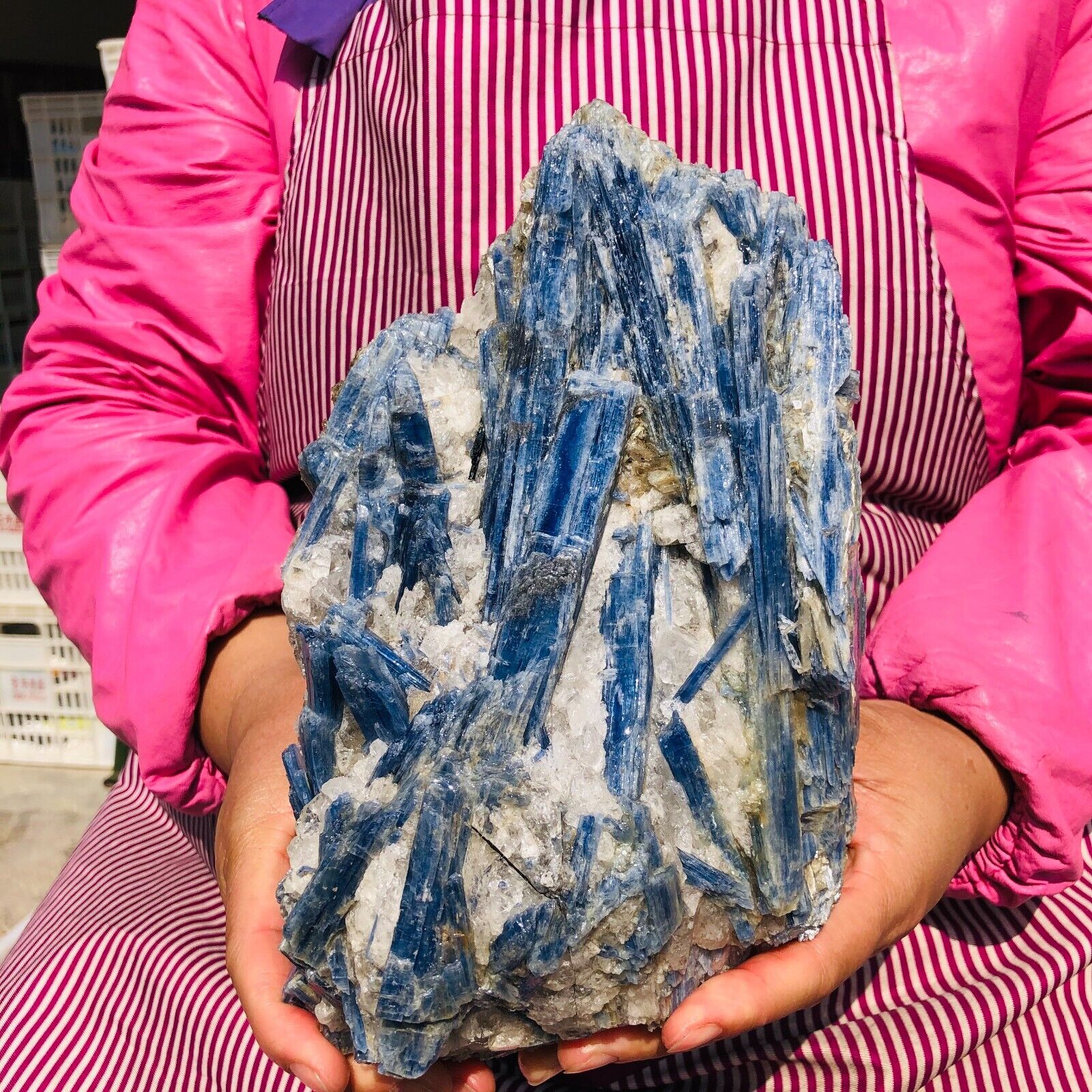 7.78LB Natural Blue Crystal Kyanite Rough Gem mineral Specimen Healing 629