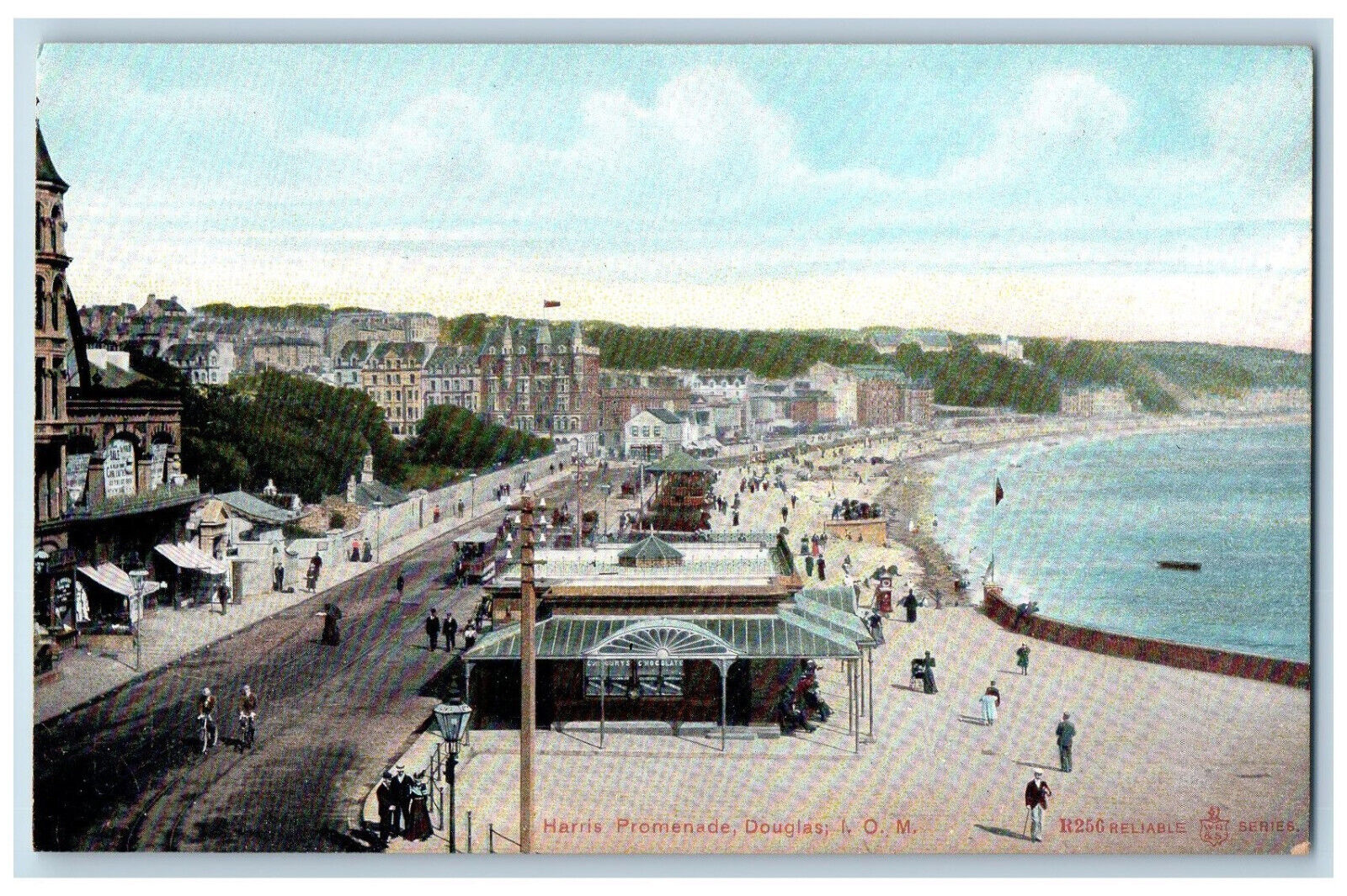 Douglas Isle of Man Postcard Harris Promenade c1910 Antique Unposted