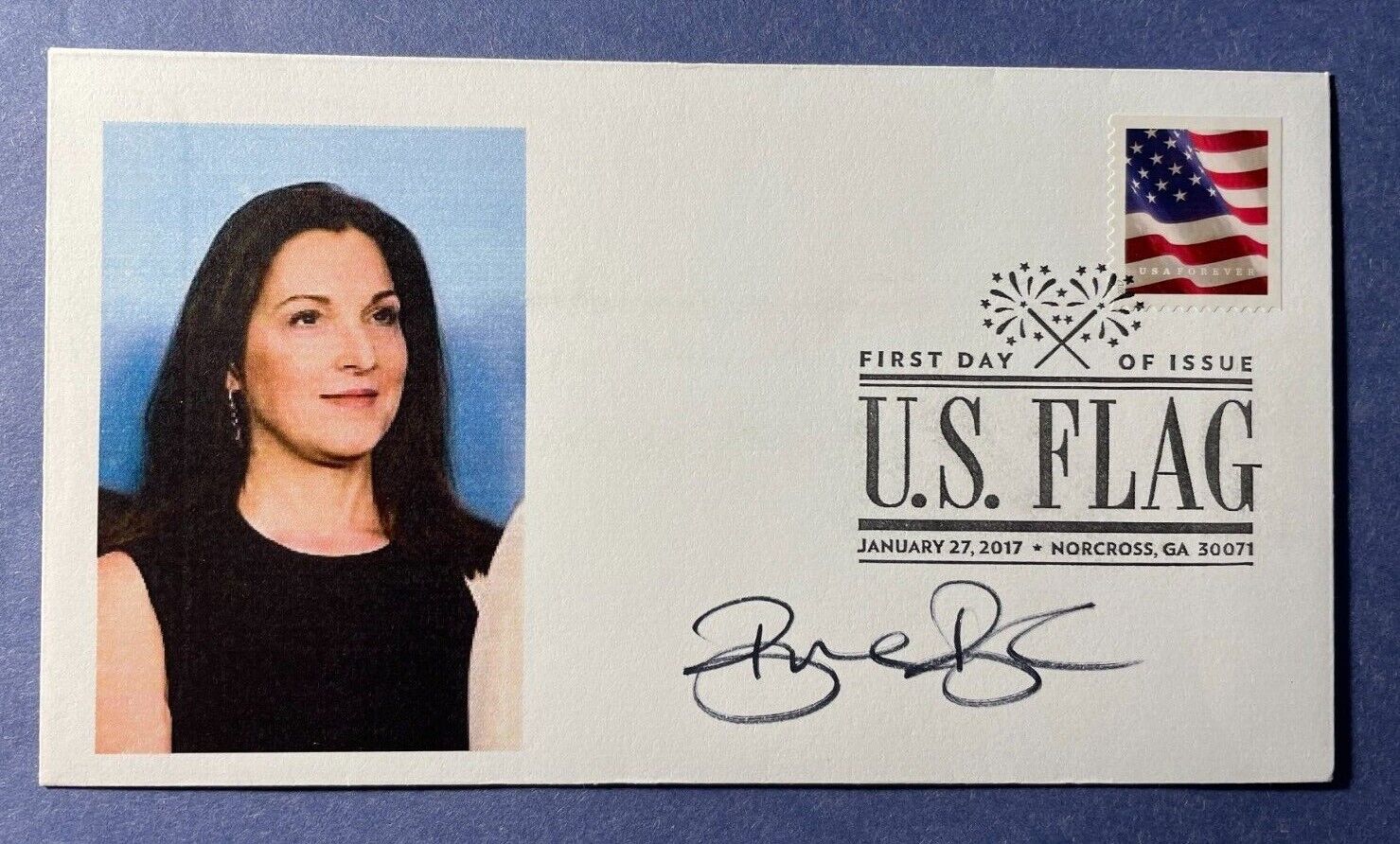 SIGNED BARBARA BROCCOLI FDC AUTOGRAPHED FIRST DAY COVER  - JAMES BOND PRODUCER