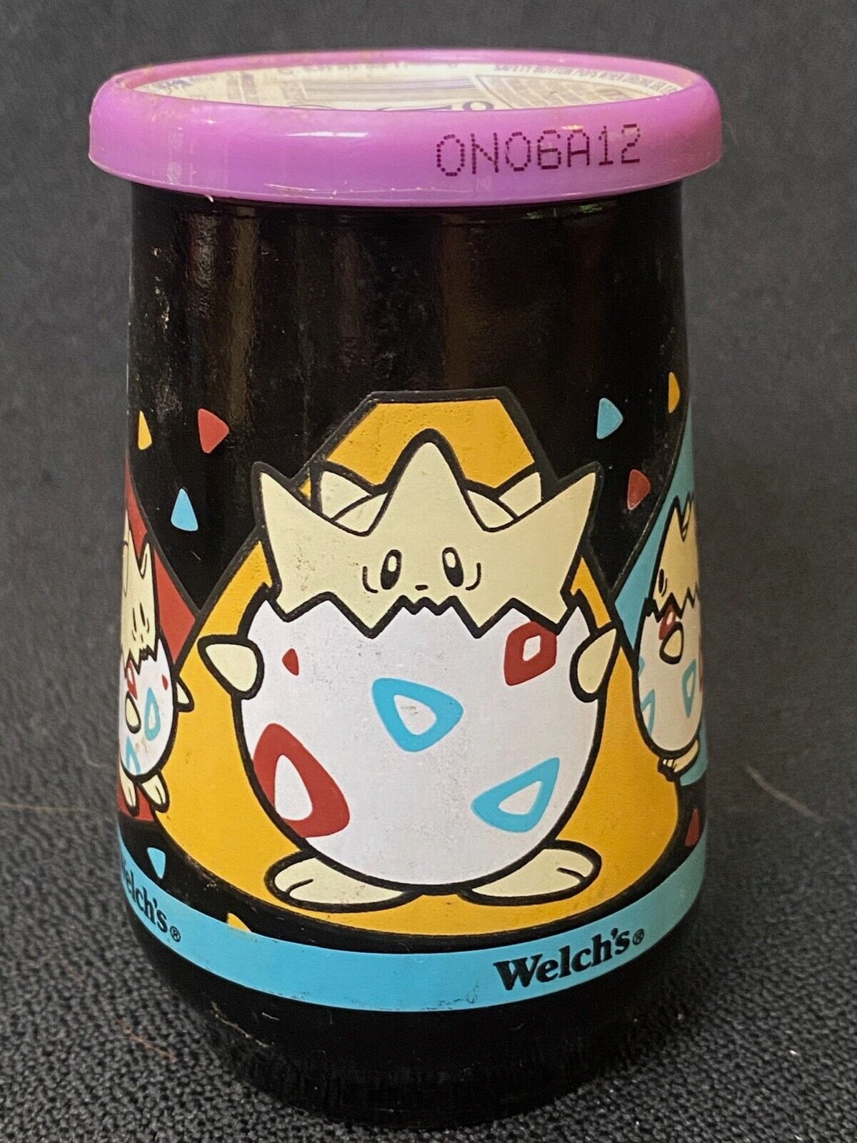 VTG Sealed Welch's Pokemon Togepi Grape Jelly Jam Glass Jar 1999