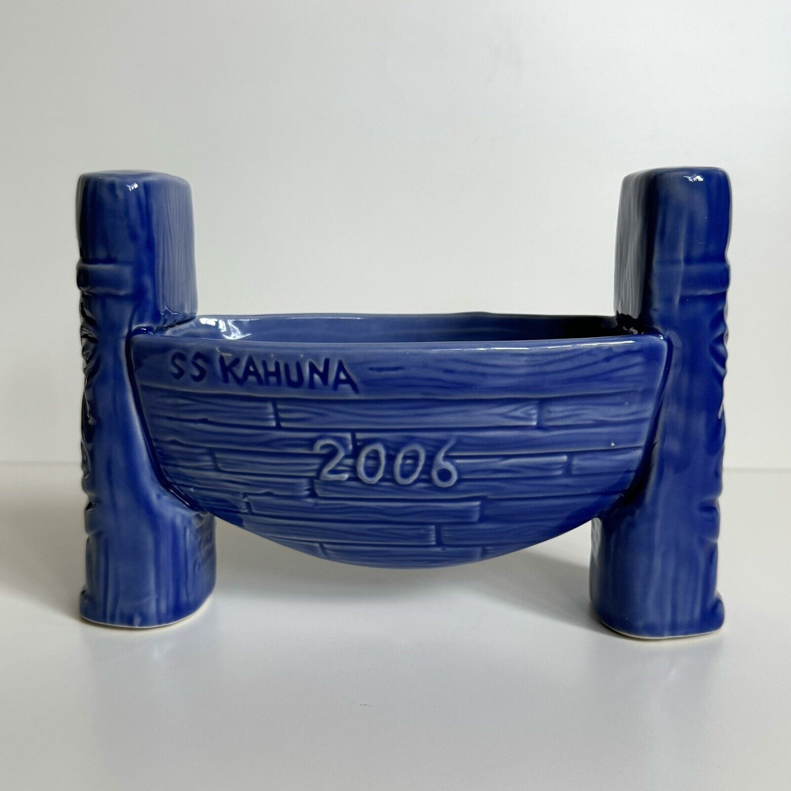 SS KAHUNA Island Systems & Design TIKI FARM Boat Bowl Mug Vase New In Box 2006