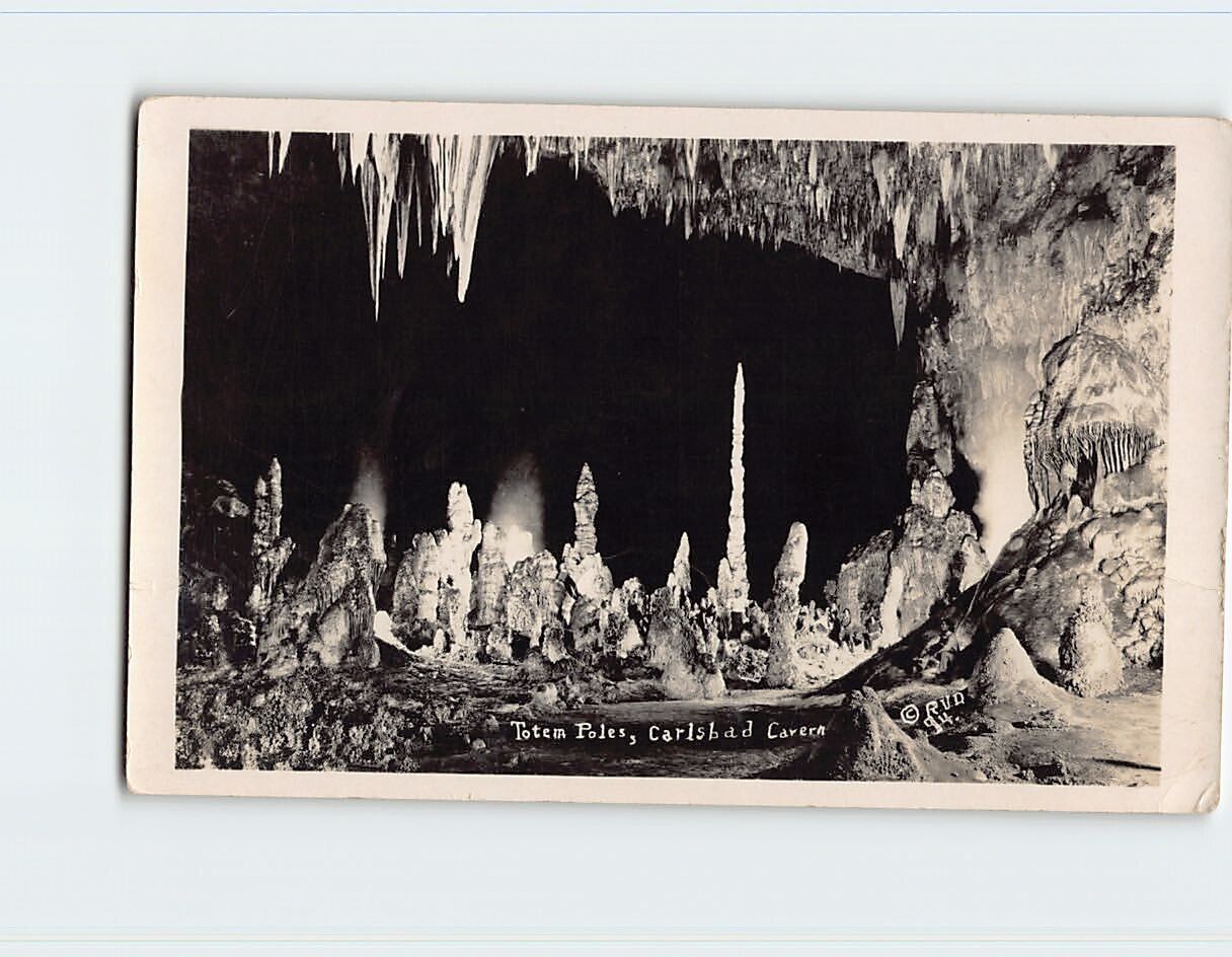 Postcard Totem Poles, Carlsbad Cavern, Carlsbad, New Mexico