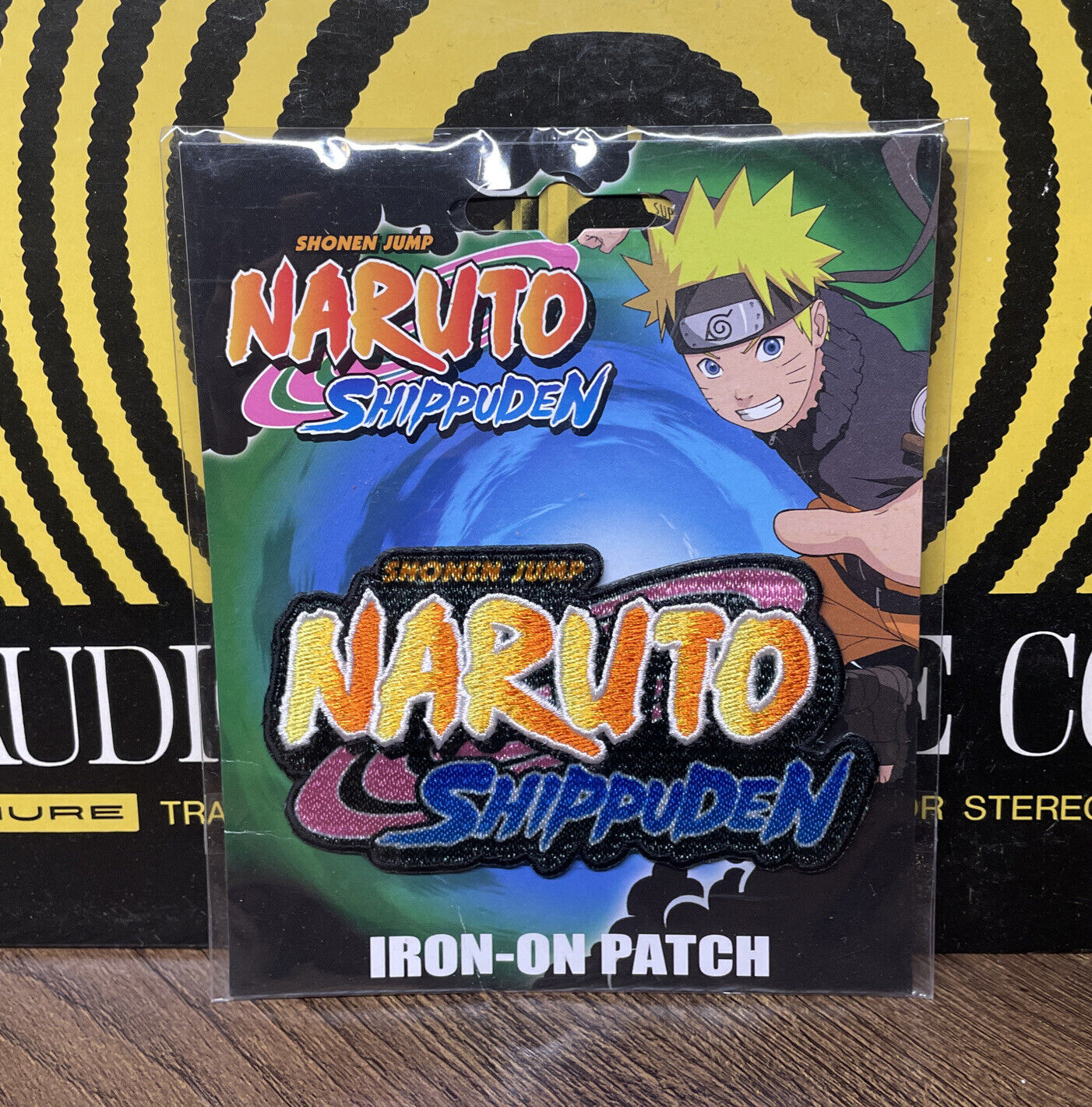 Shonen Jump Naruto Shippuden Logo Iron-On Patch Ata Boy Brand New