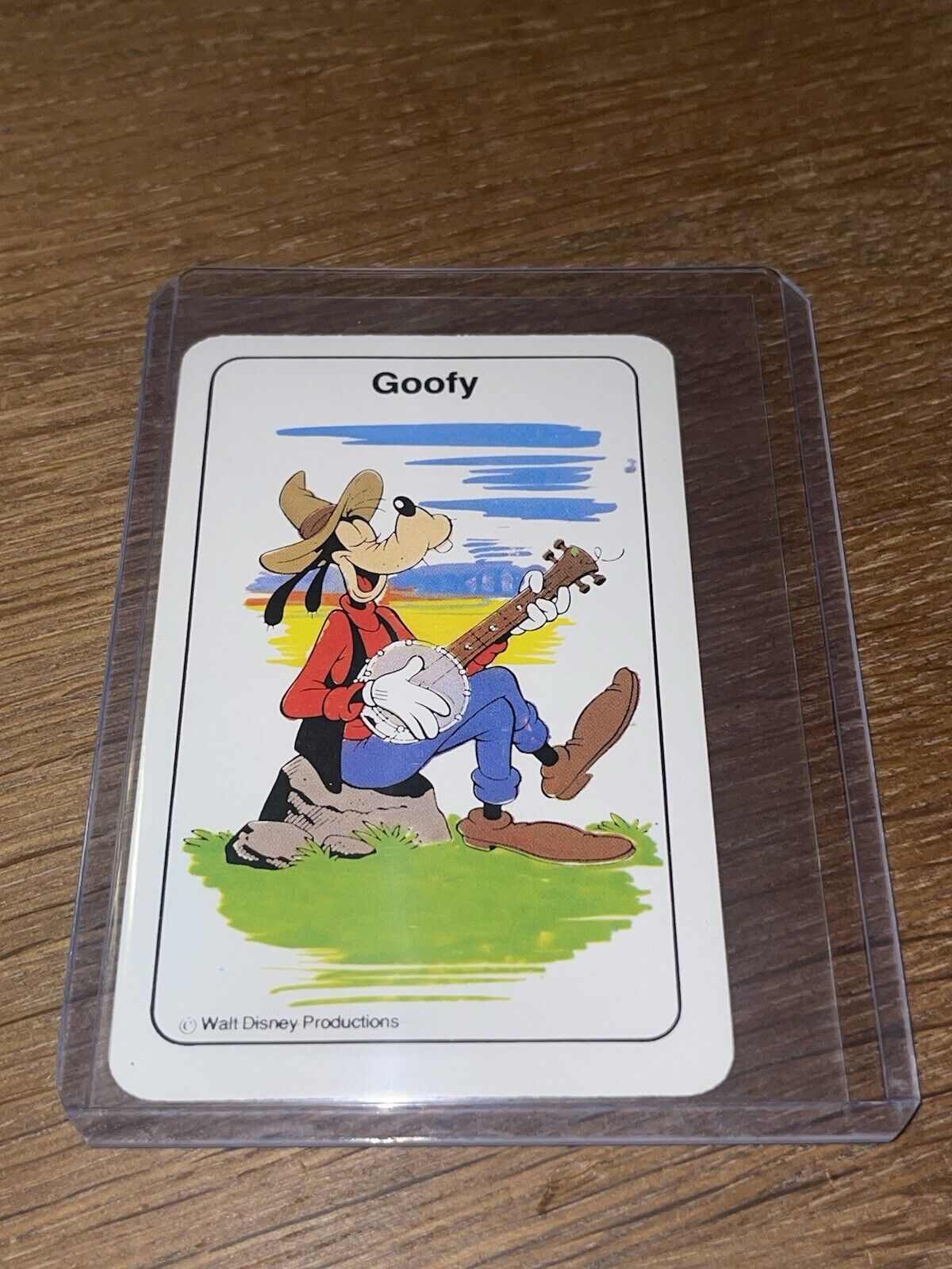 Vintage Walt Disney Productions 🎥 Card Game Goofy Playing Card RARE