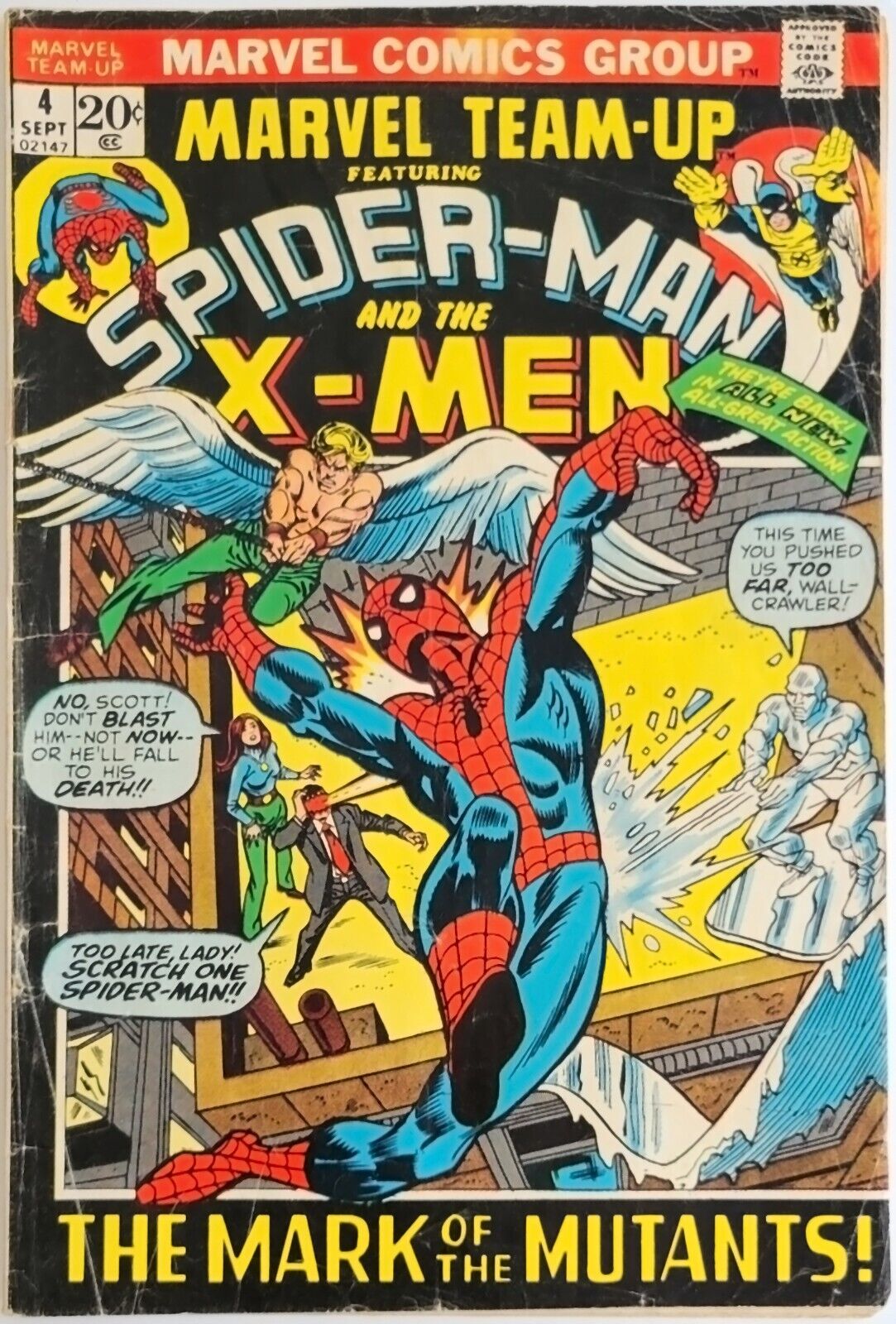 Marvel Team-Up #4 (1972) Vintage Key Comic, X-Men, Spider-Man vs. Morbius
