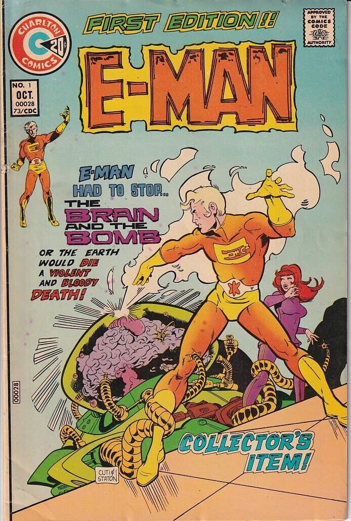 44051: Modern Comics E-MAN #1 Fine Minus Grade