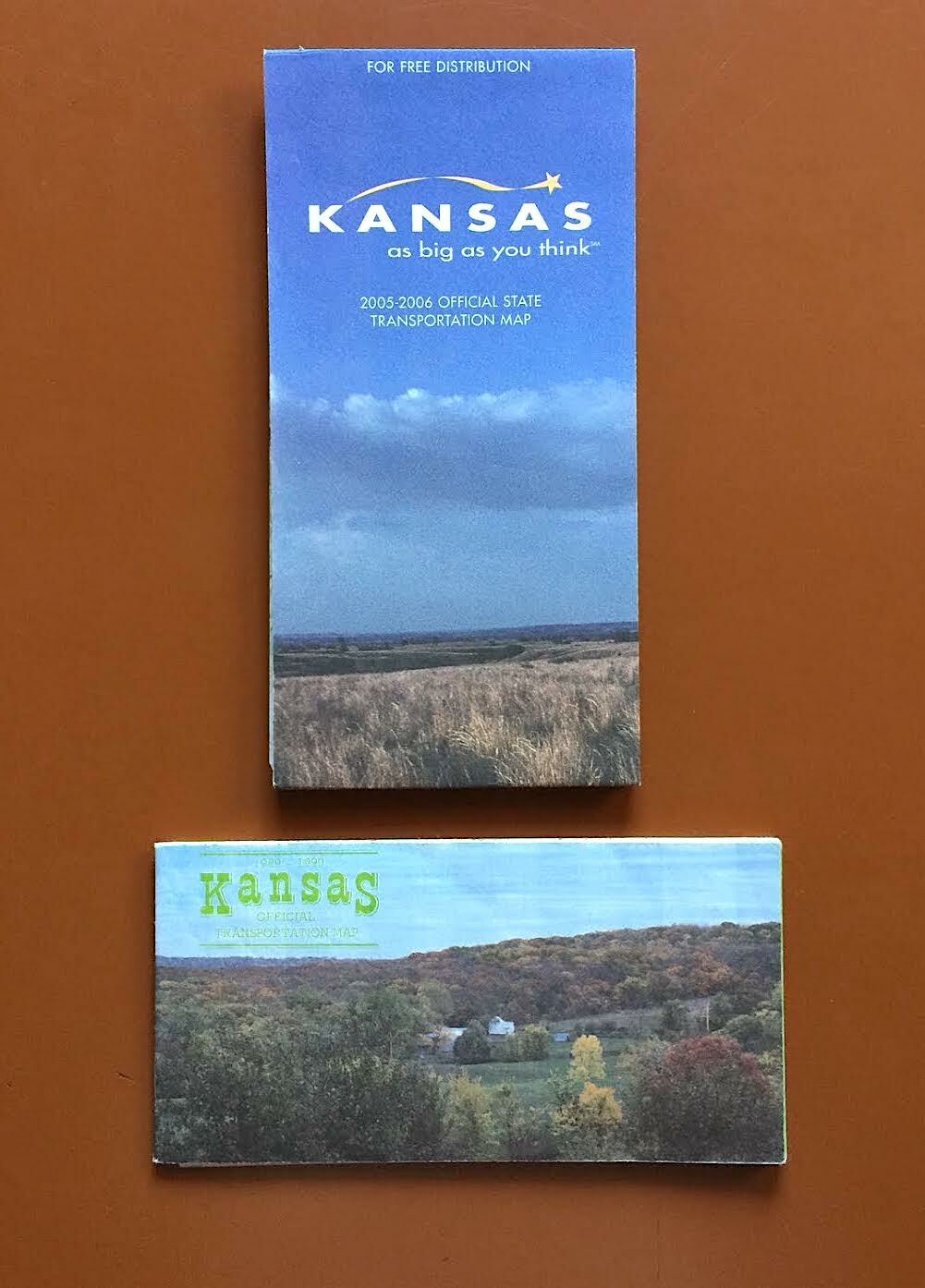 Official Kansas Road Maps 1989-1990, 2005-2006