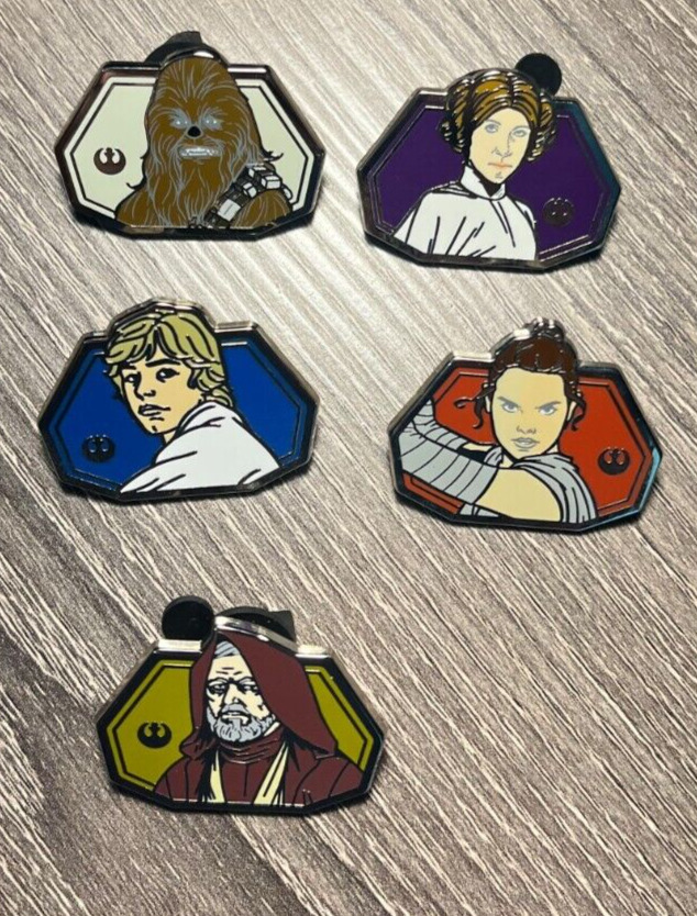 Disney Trading Pin 165464 Star Wars Heroes Set of Five - No completer Pin