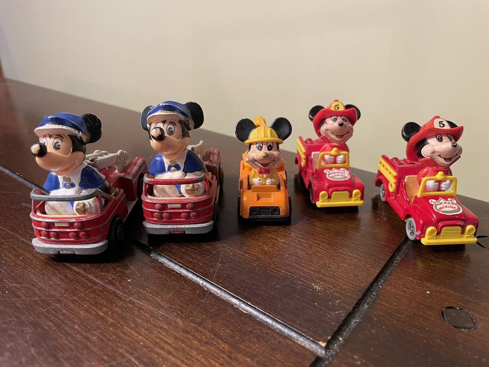 Vintage Lot Of Mickey Mouse Cars