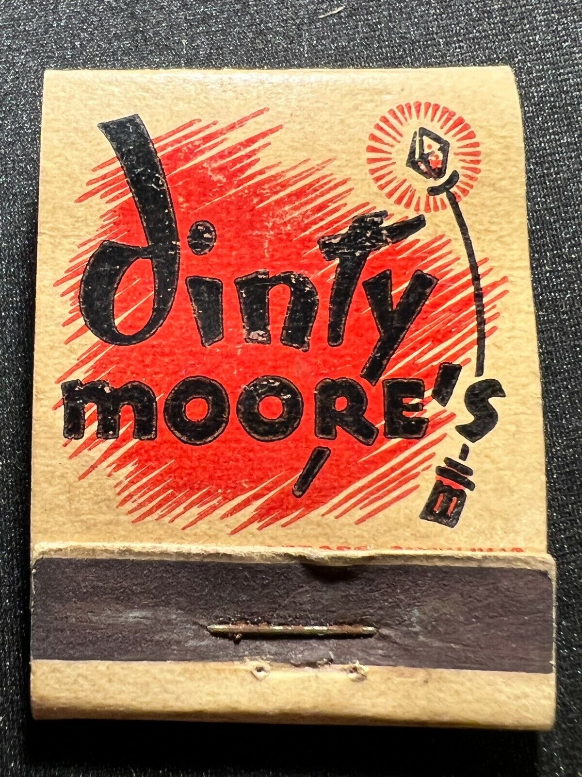 VINTAGE MATCHBOOK - DINTY MOORE\'S EATING PLACE - BOSTON, MA - UNSTRUCK - NICE
