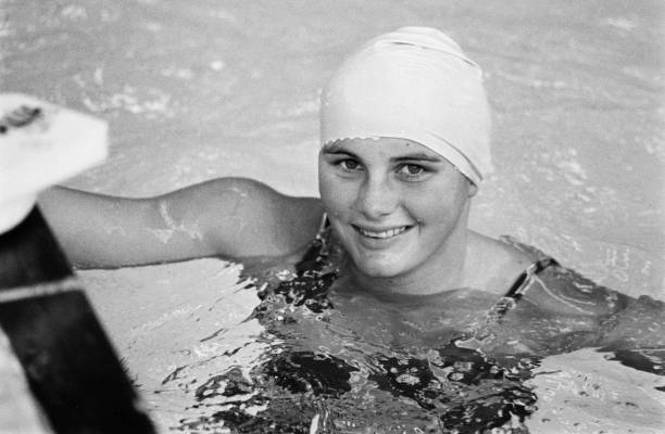 Australian swimmer Shane Gould UK 24th April 1973 OLD PHOTO