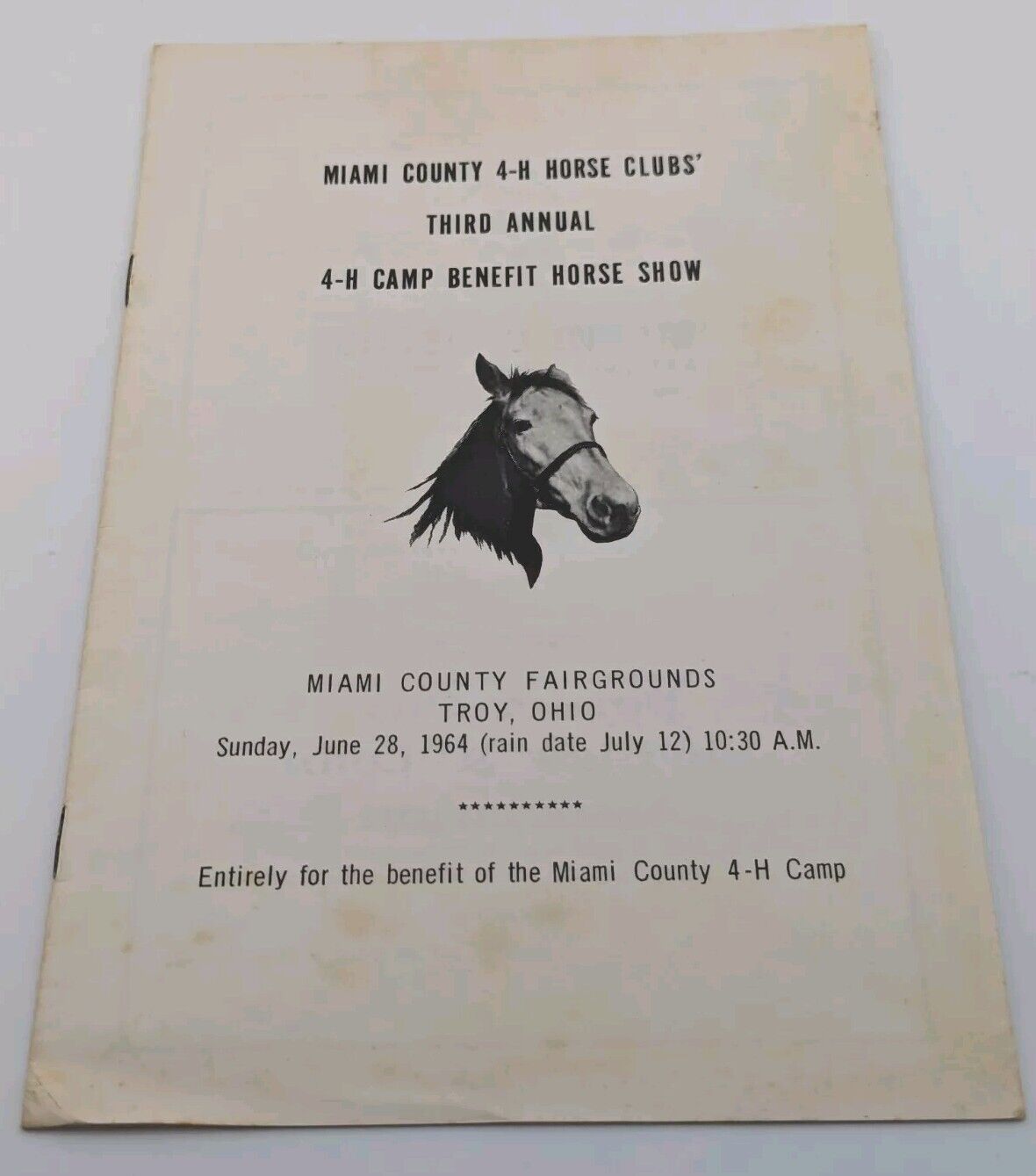 1964 4-H 3RD ANNUAL HORSE CLUB SHOW - MIAMI COUNTY FAIRGROUNDS - TROY OHIO