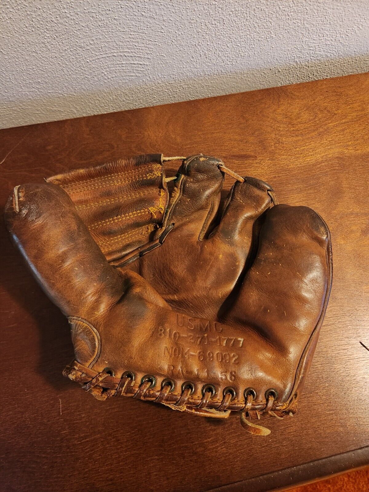 Vintage WW2 USMC Marines Baseball Mitt Glove • RARE