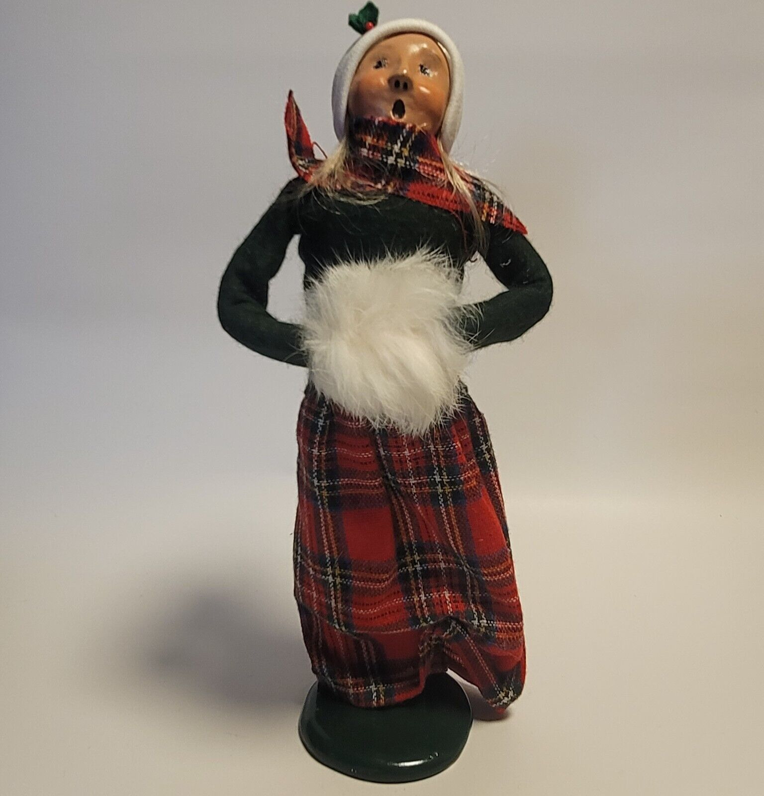 Vintage 1990 Byers Choice Carolers Woman Caroler with Hand Muff