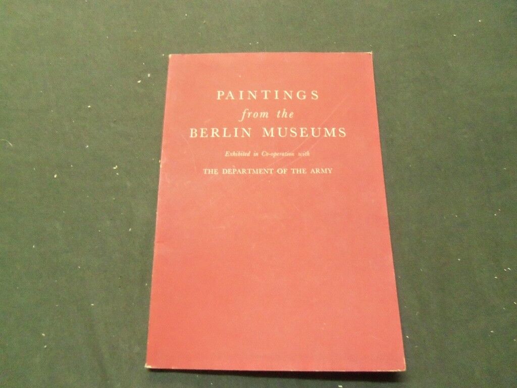 1948 MAY - JUNE PAINTINGS FROM THE BERLIN MUSEUMS BOOKLET - NEW YORK - II 7358
