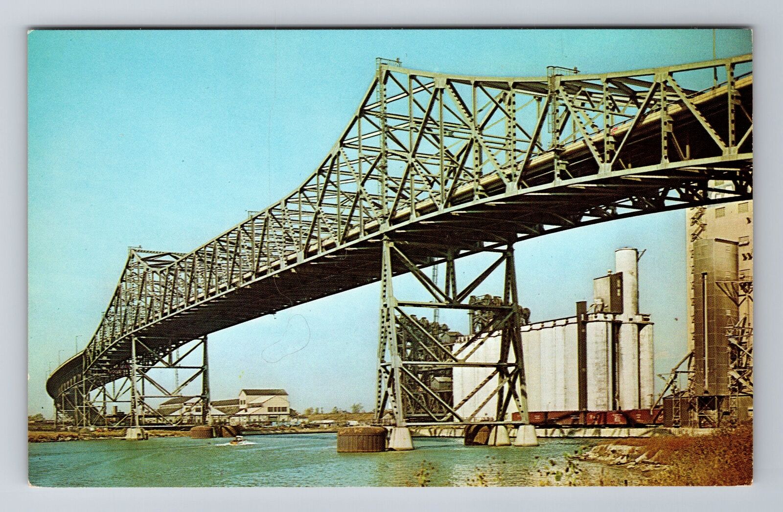 Chicago IL-Illinois, Skyway Bridge, Antique, Vintage Souvenir Postcard