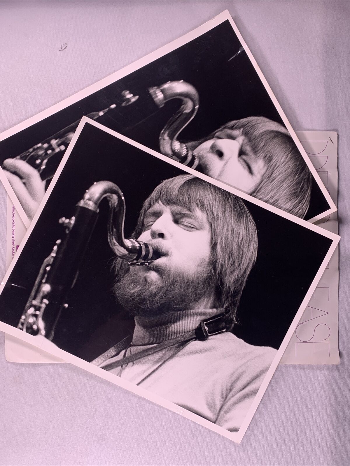 John Surman Press Release And Photo x 2 Original Island Records Circa 1972