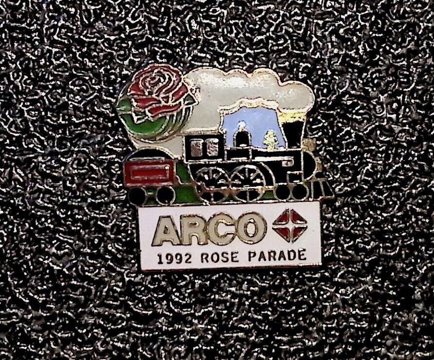 1992 ARCO ENAMELED, ROSE PARADE, COAL LOCOMOTIVE - LAPEL PIN