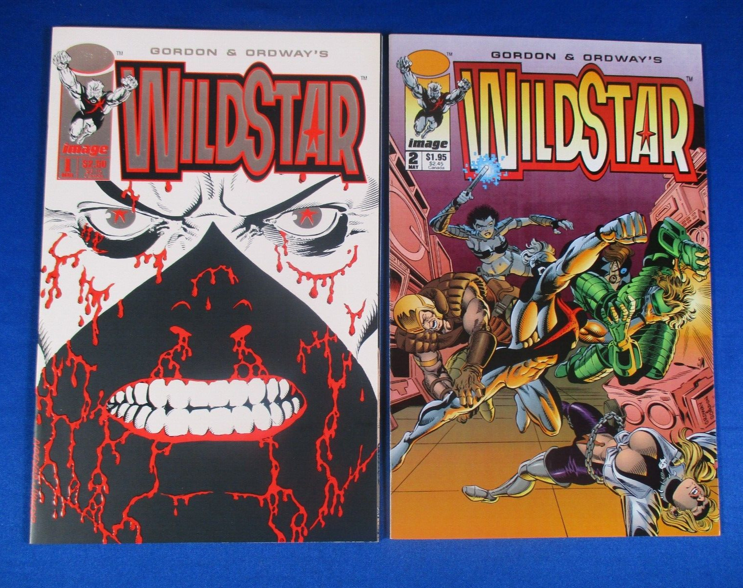 Wildstar Sky Zero # 1 2 Gordon & Ordway\'s  Image Comics 1993 Near Mint