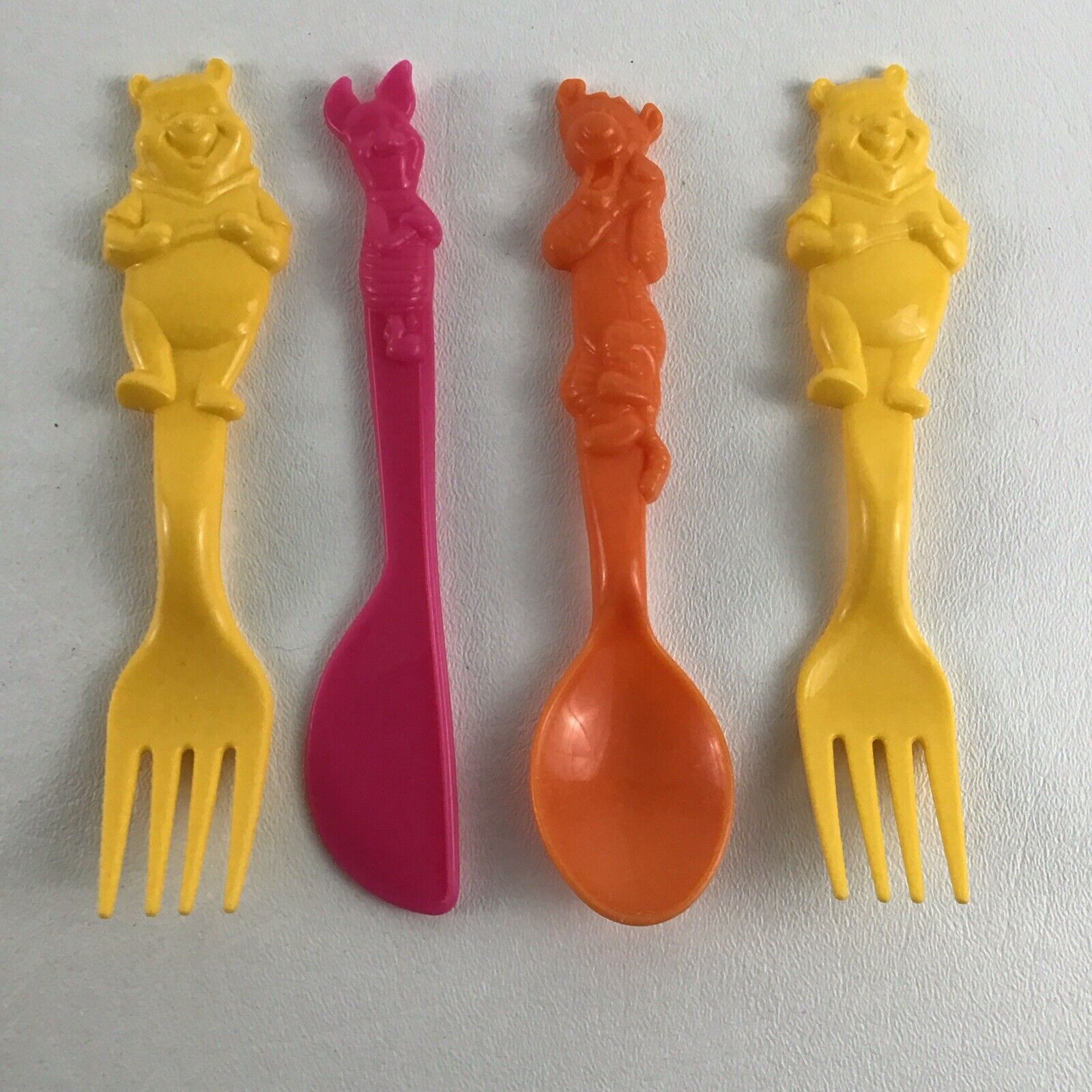 Disney Winnie The Pooh Child Cutlery Utensil Set Tigger Piglet Spoon Vintage
