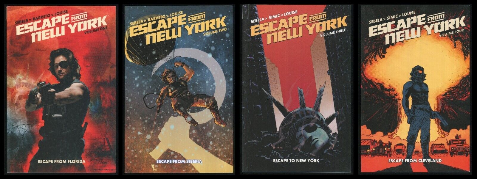 Escape from New York Trade Paperback Set 1-2-3-4 John Carpenter Snake Plissken