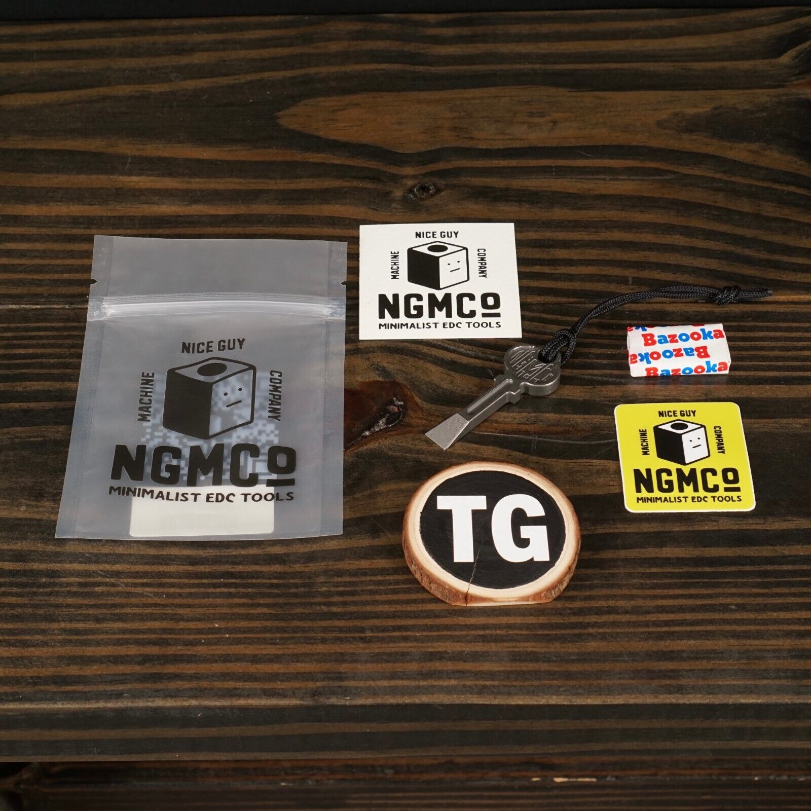 NEW Nice Guy Machine Co Fn+F Key Titanium EDC Prybar, NGMCo, Made in the USA