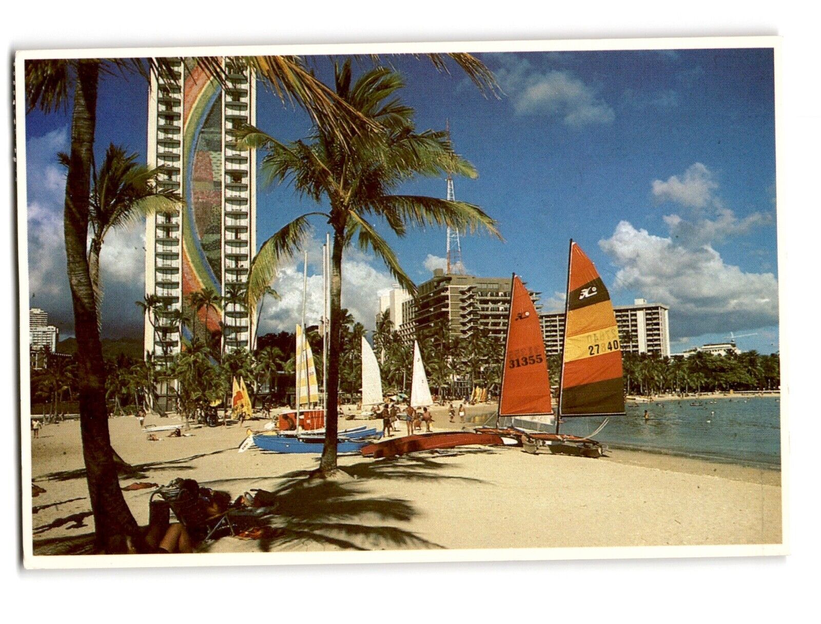 Hilton Hawaiian Village at Waikiki Vintage Chrome Postcard