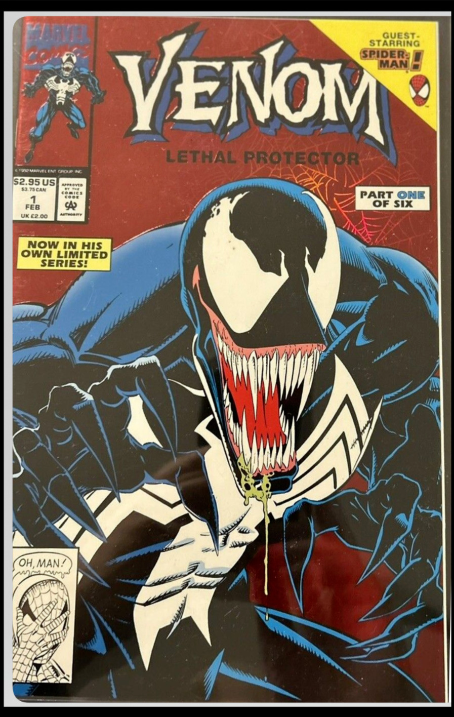 Venom Lethal Protector #1 Feb 1 1993 (9.9)Sealed Light/Temp Controlled Storage