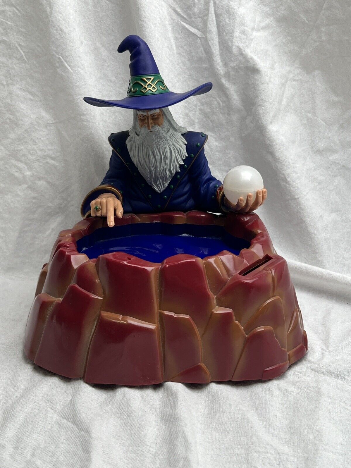 Rare 2004 Prime Time Toys Animated Wizard Piggy Bank SEE VIDEO Fast 