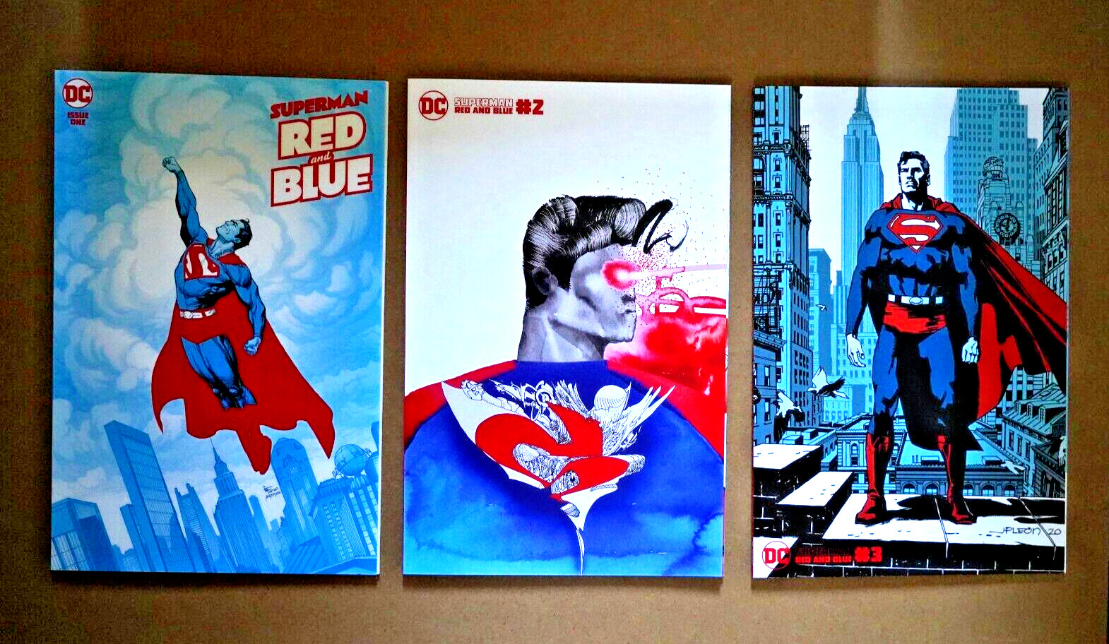 SUPERMAN: RED & BLUE #1, 2 (David Choe Variant) and 3 - DC Comics (2021)