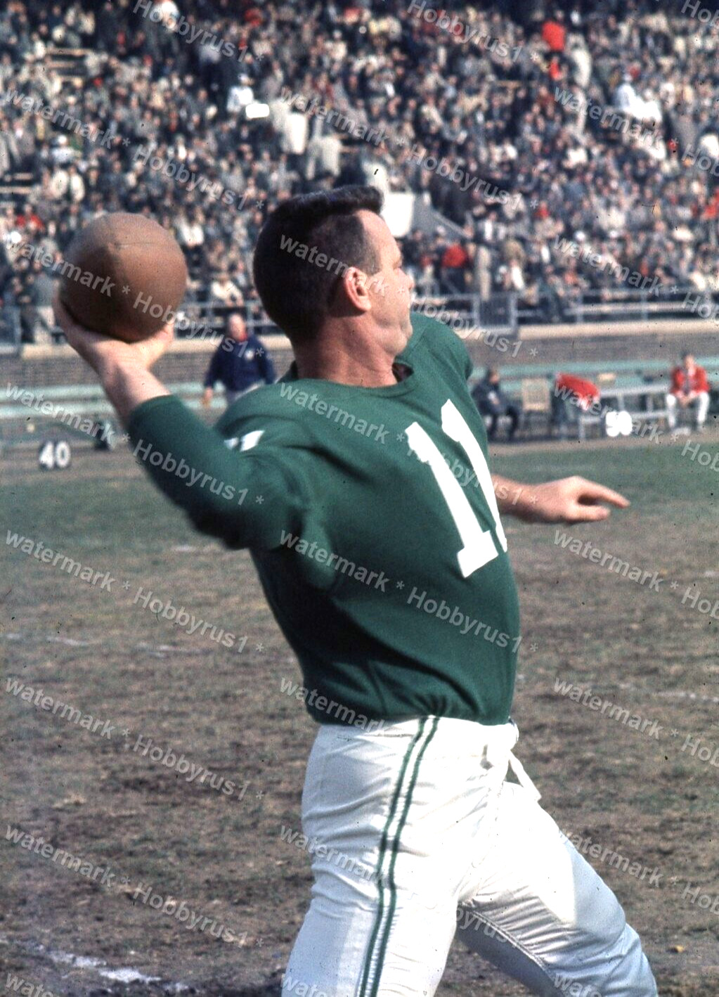 Norm Van Brocklin PHILDELPHIA EAGLES 1960s Football Original 35mm Photo Slide