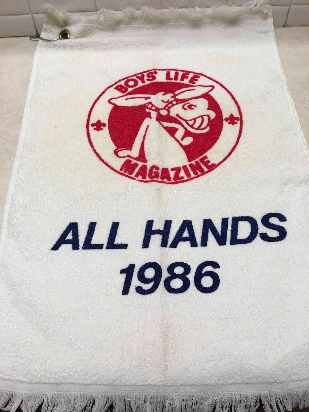 1986 Boy\'s Life All Hands Towel