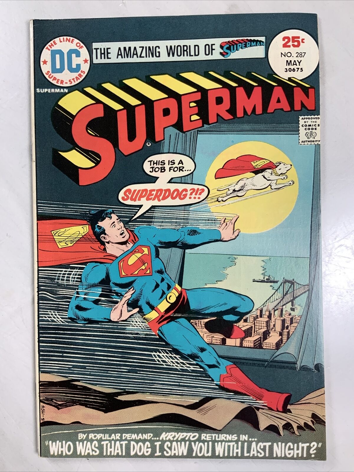 Superman #287 May 1975, VF+ (8.5), Bronze, DC Comics #RN