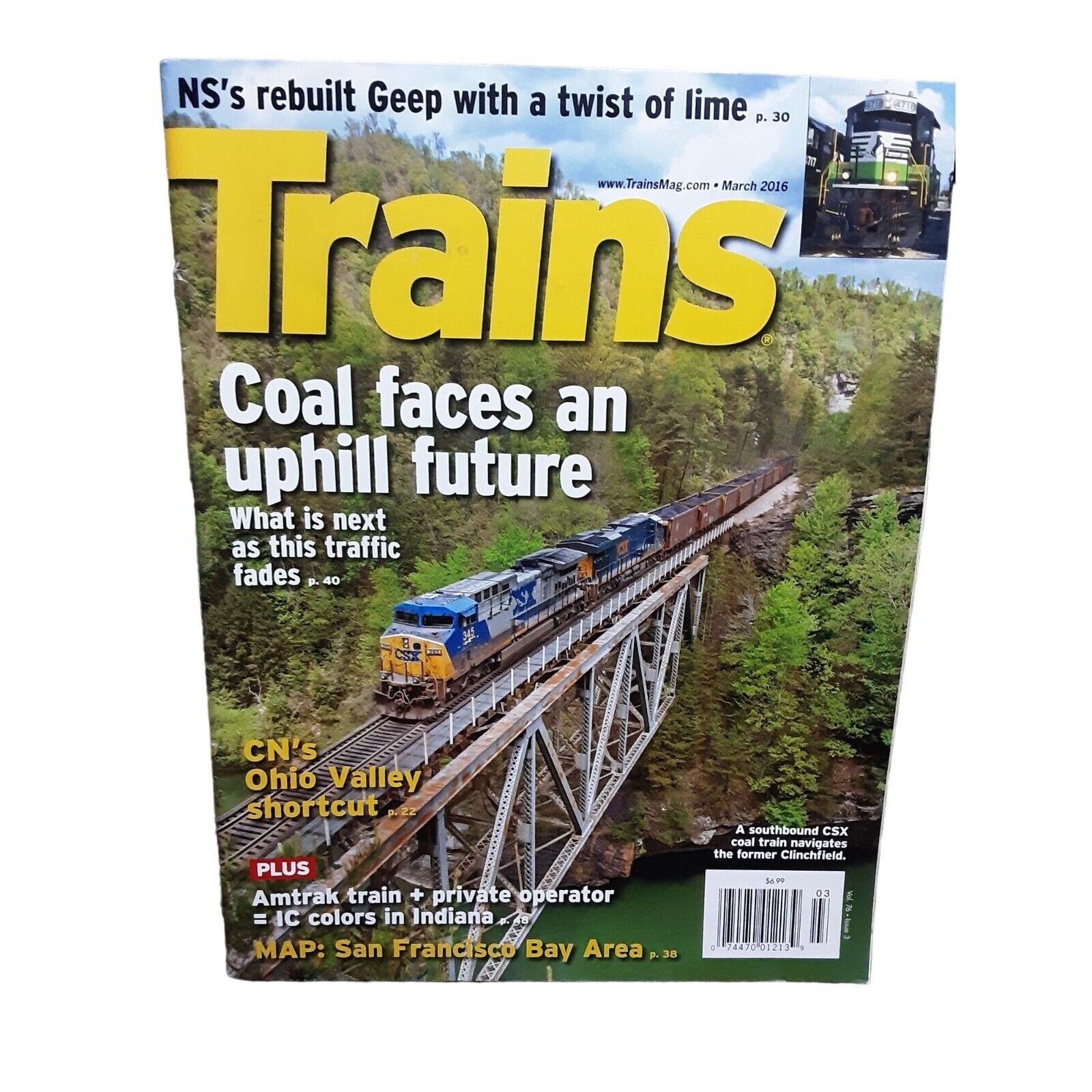Trains Magazine of Railroading March 2016 CSX