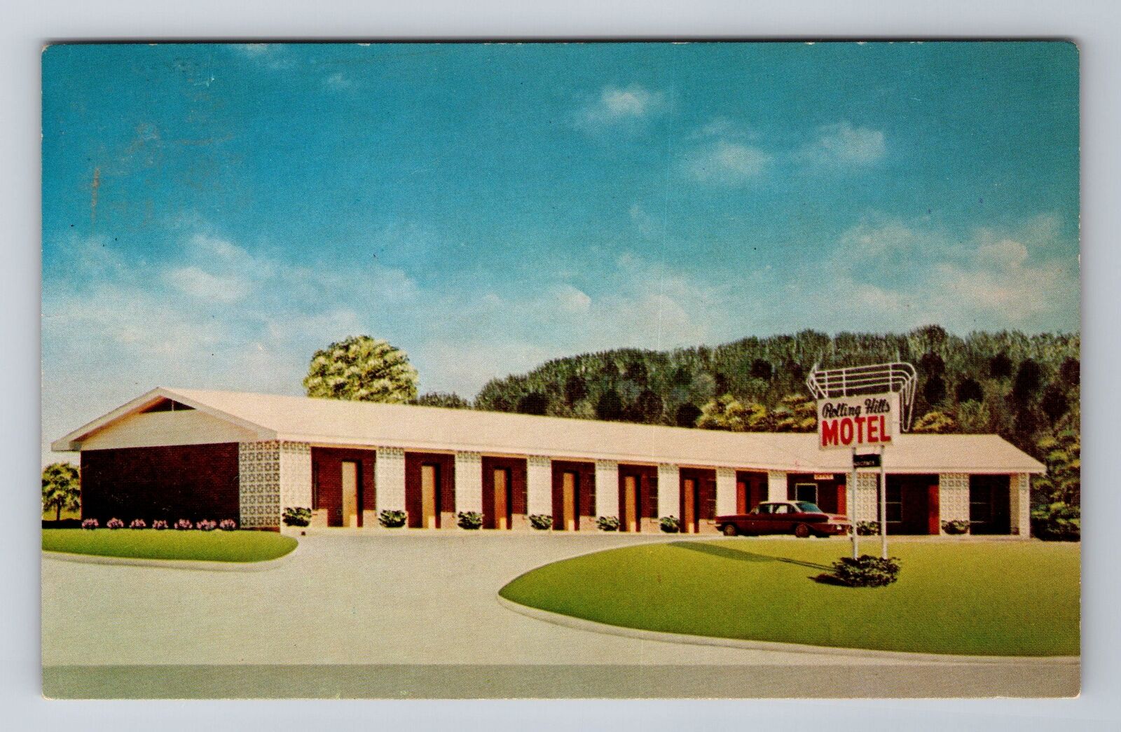 Hardy AR-Arkansas, Rolling Hills Motel, Advertising, Vintage Souvenir Postcard