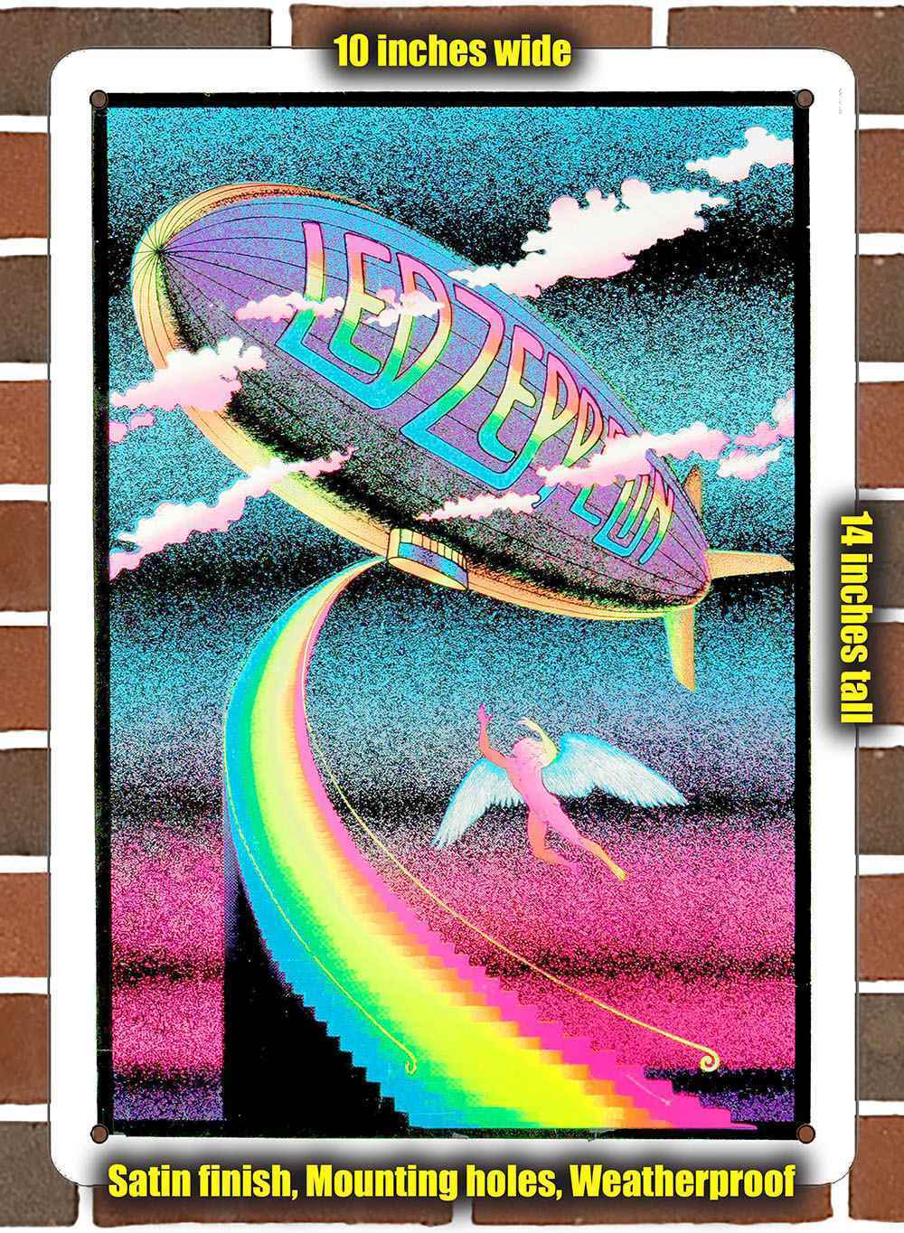 Metal Sign - 1972 Led Zeppelin Stairway- 10x14 inches