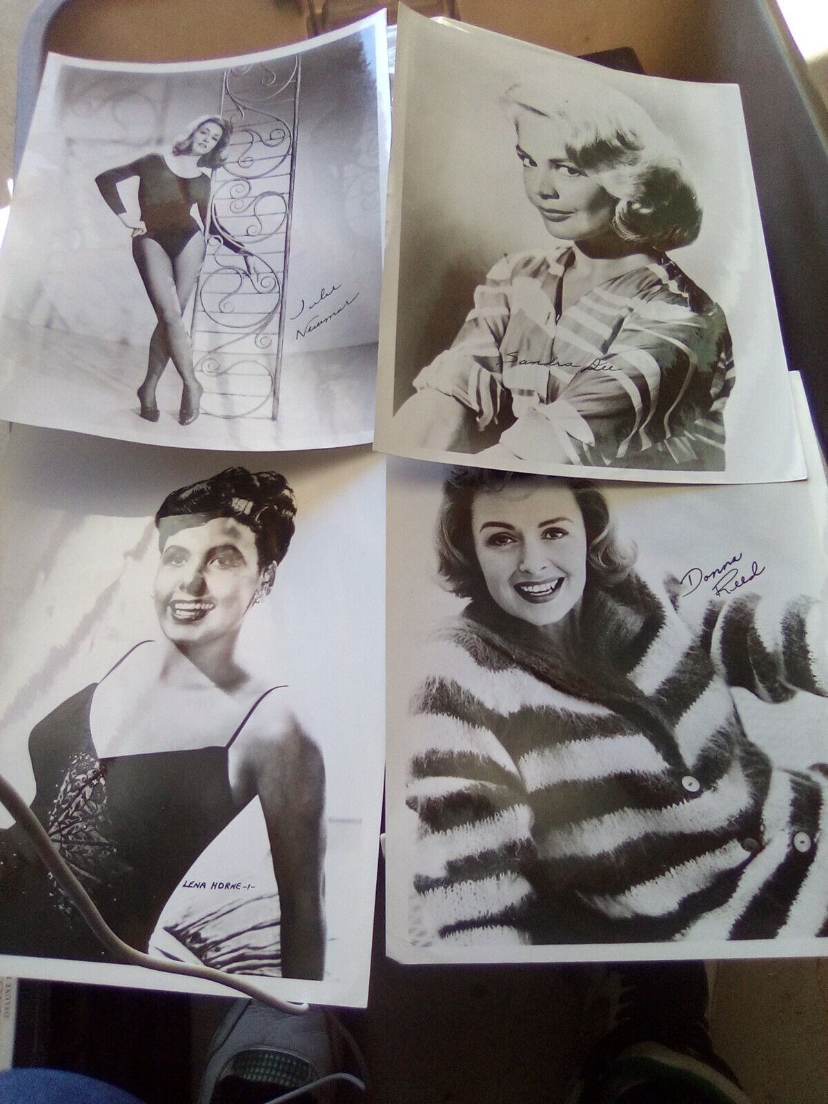 1950s leading ladies signed pix Julie Newmar,-Sandra Dee-Lena Horne-Donna Reed