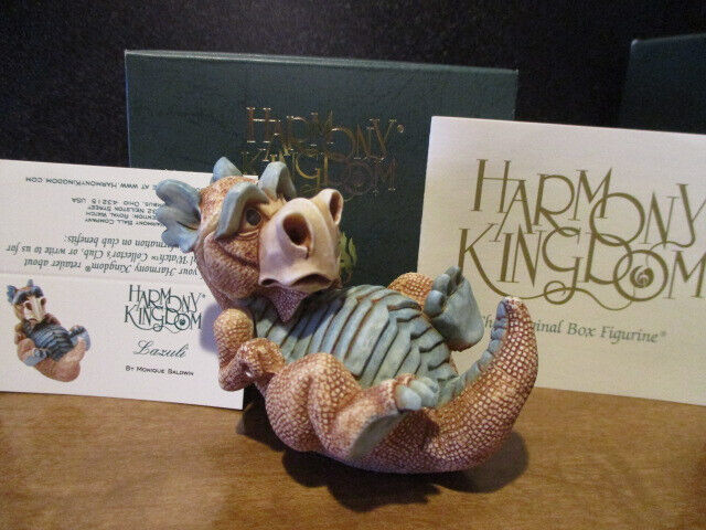 Harmony Kingdom Lazuli Blue Dragon UK Made Box Figurine SGN LE 500 RARE
