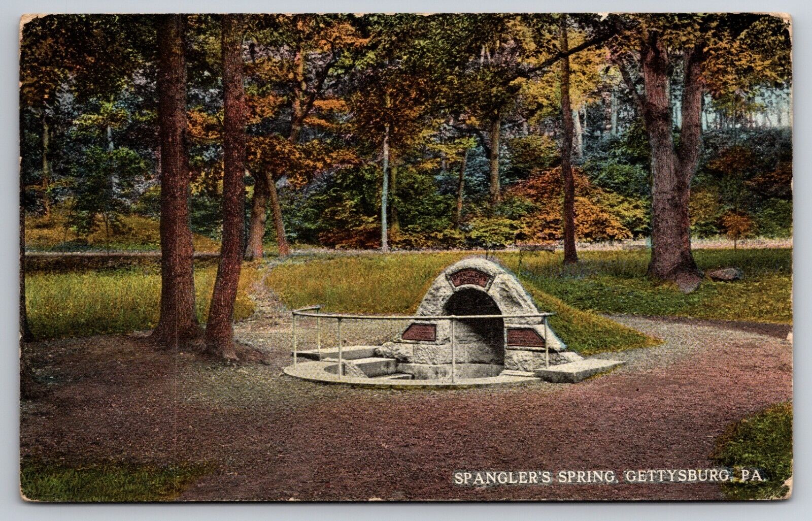 Spangler\'s Spring Gettysburg Pennsylvania PA 1915 Postcard