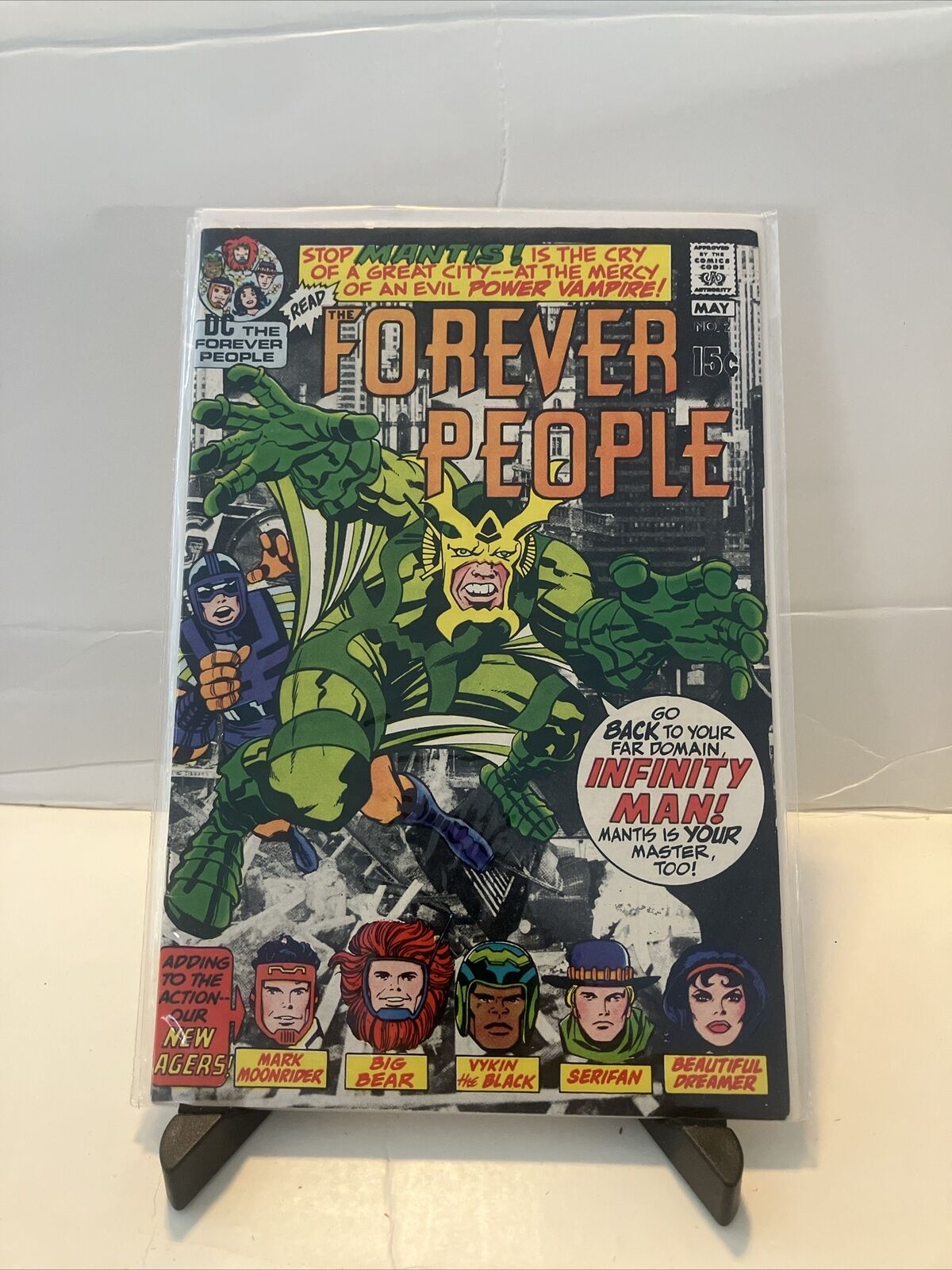 FOREVER PEOPLE # 2 DC COMICS May 1971 MANTIS & DeSAAD 1st APPEARANCES * DARKSEID
