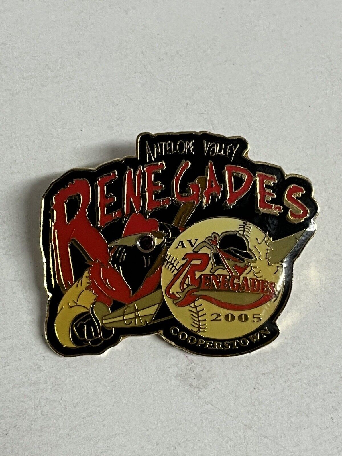 Cooperstown Dreams Park Pin 2005 Antelope Valley Renegades Baseball Collectors