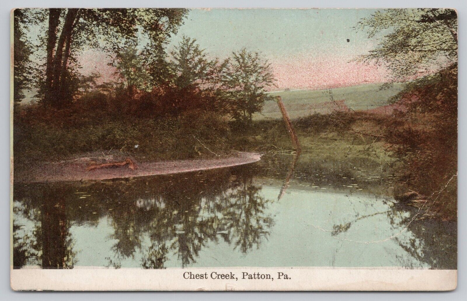 Chest Creek Patton Pennsylvania Vintage Postcard c1912