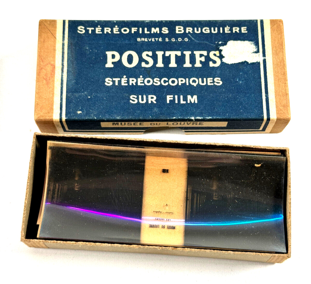 c. 1900 French Stereoscope Photo Positifs Musee du louvre museum Paris (x12)
