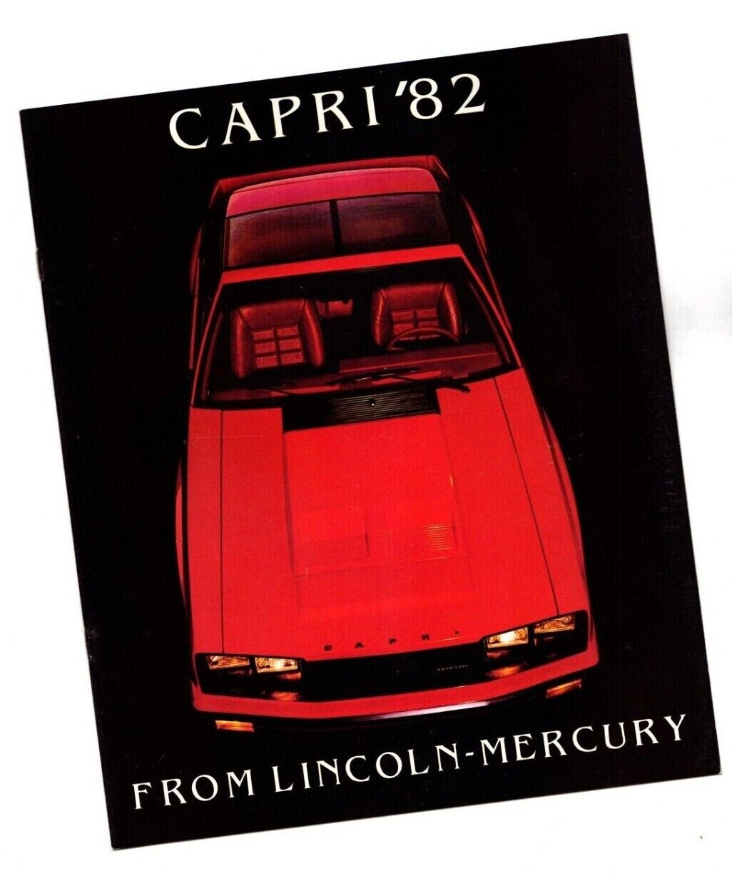 1982 Mercury CAPRI Brochure / Catalog with Color Chart: BLACK MAGIC, RS, GS, L