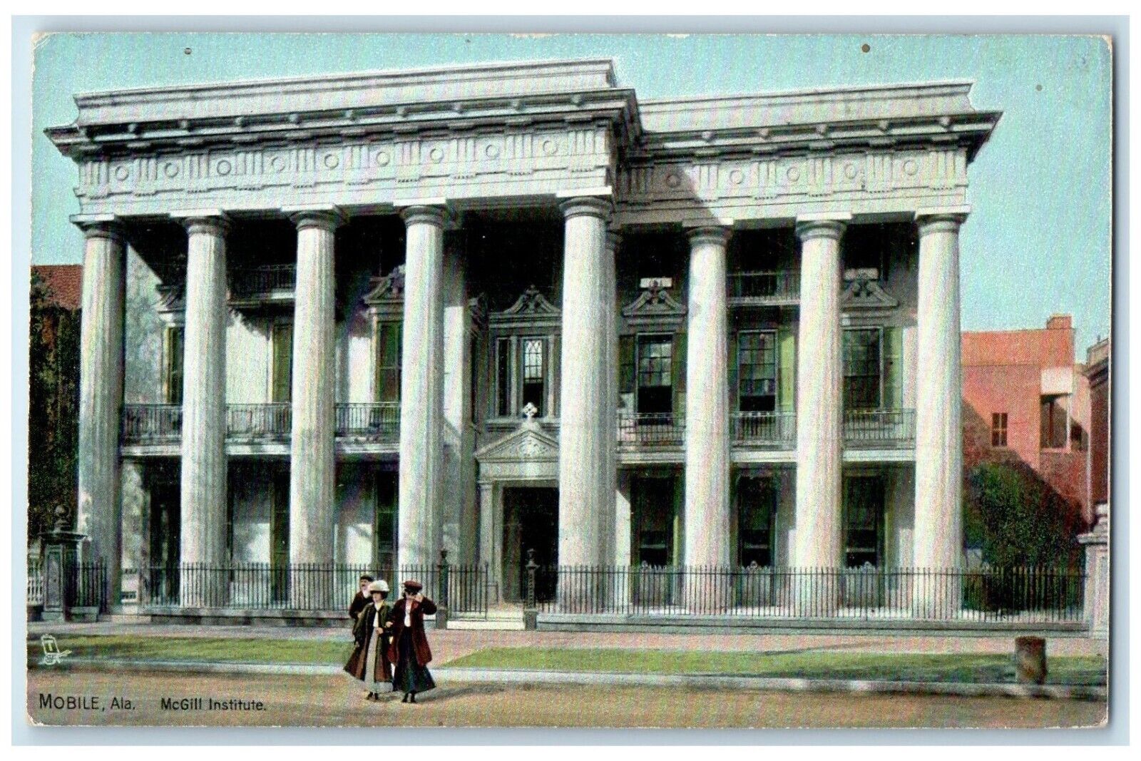 c1910's McGill Institute Building Mobile Alabama AL Tuck's Antique Postcard