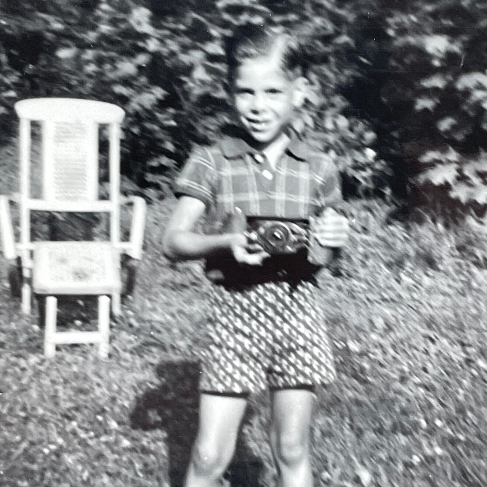 SC Photograph Boy Holding Camera 1959