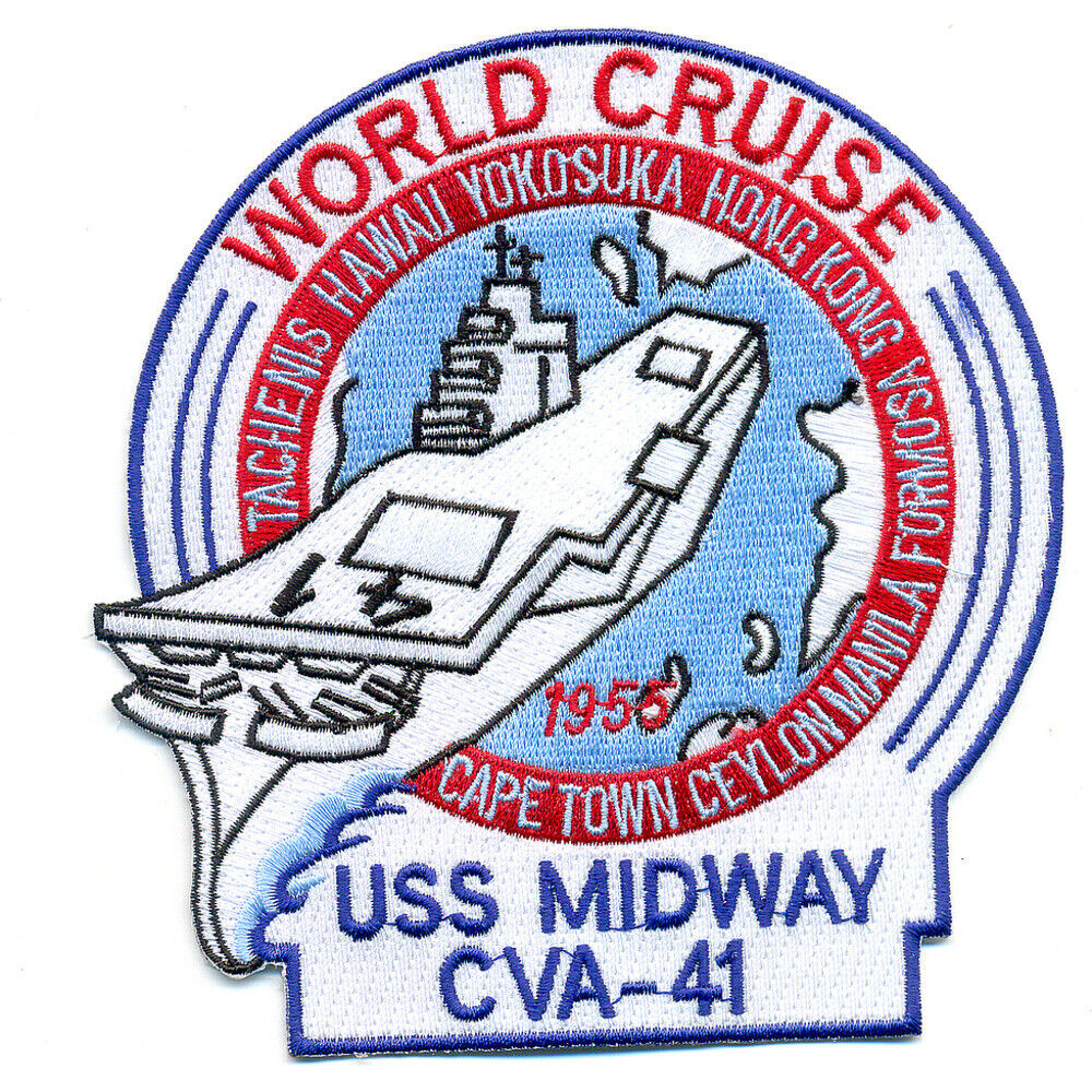 CVA-41 USS Midway World Cruise 1955 Patch