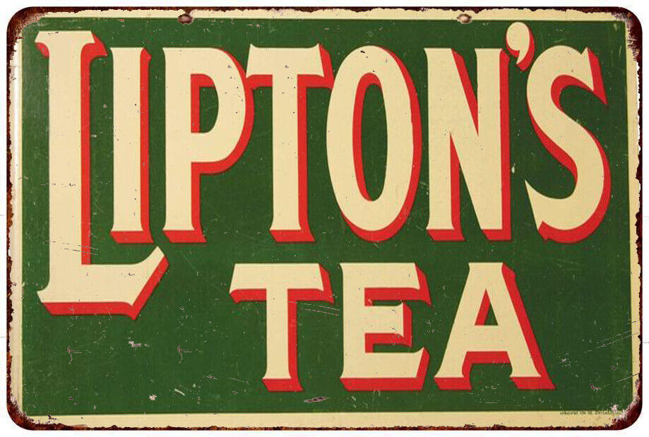 Lipton's Tea vintage Look reproduction Metal sign